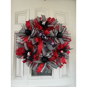 Nightmare Before Christmas Wreath | Jack Skellington Zero Oogie Boogie Halloween